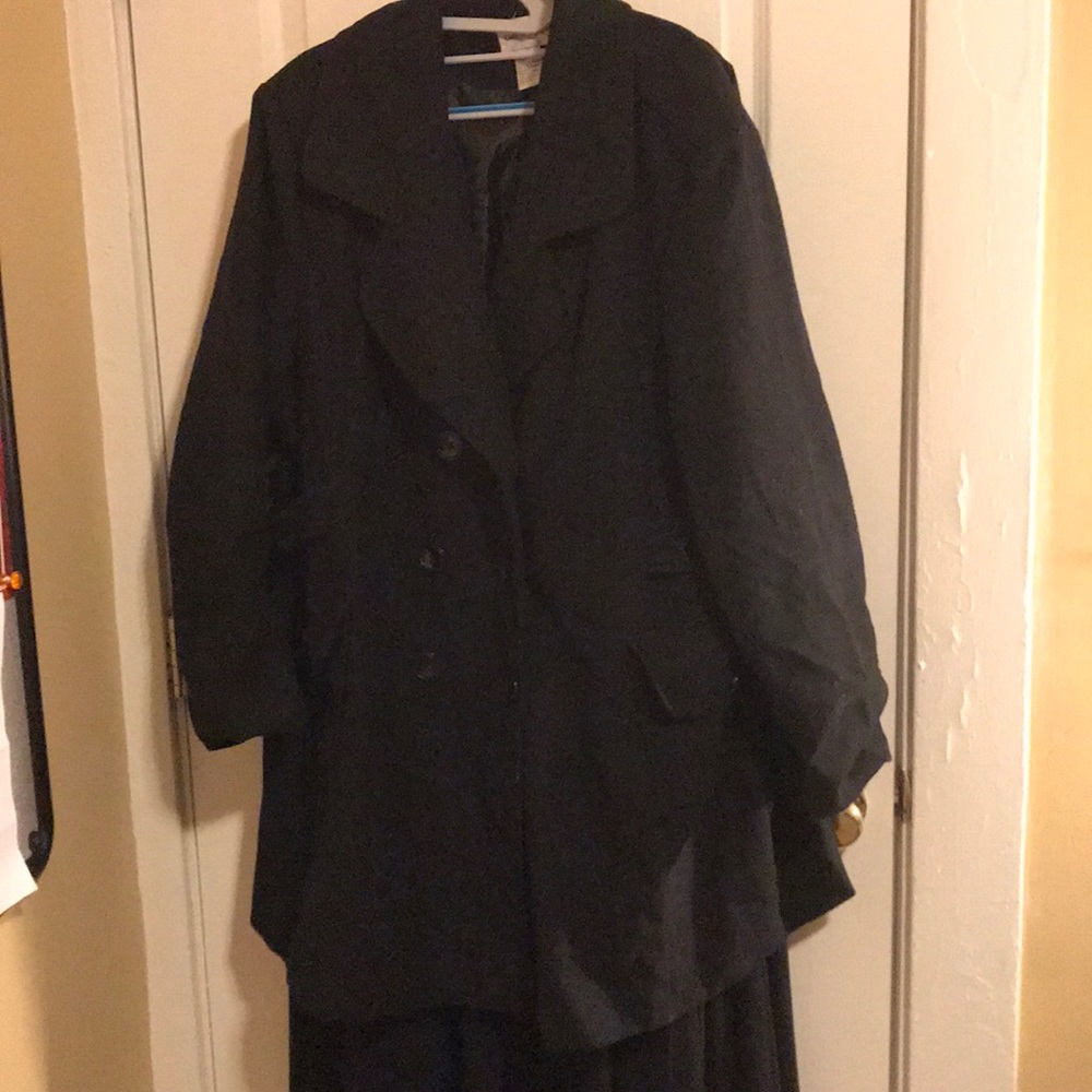 Care N Sport Black Wool Coat - Picture 2 of 8